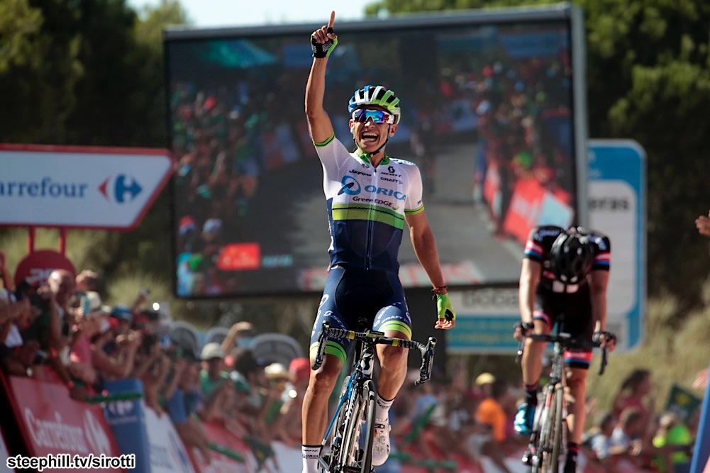 2015, Vuelta a Espana, tappa 02 Alhaurin de la Torre - Caminito del Rey, Orica GreenEdge 2015, Chaves Rubio Johan Estaban, Caminito del Rey